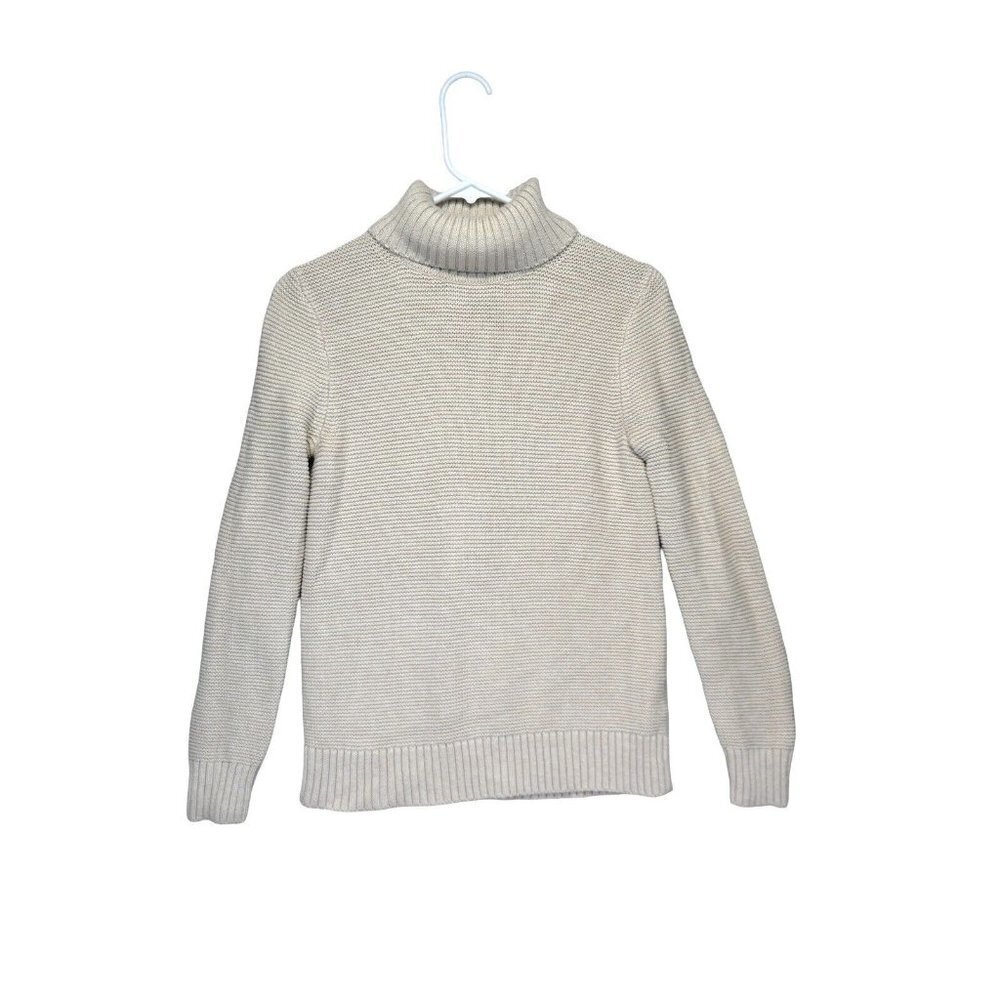 J.Crew Turtleneck Sweater Womens Size XS Cottonâ Wool Blend Neutral Capsule Tan